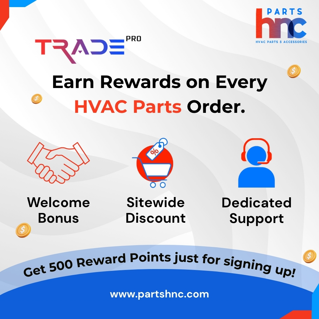Save more every time you shop!

Join our loyalty program and receive 500 reward points for free.

Enjoy considerable savings on all purchases while earning points with every transaction.

Sign up today: partshnc.com/loyalty-program

#LoyaltyProgram #HVACPartsUSA #PartsHnC