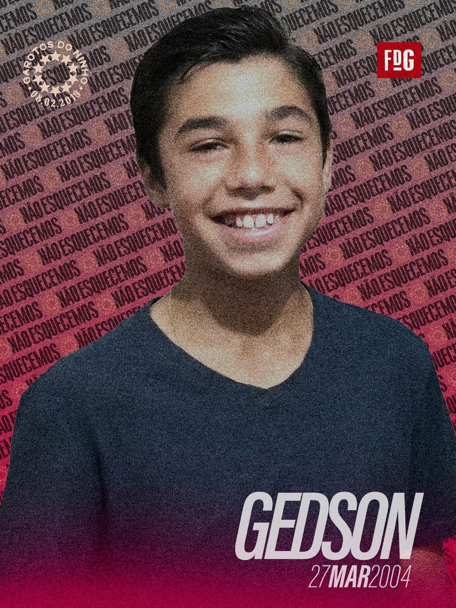 FlamengodaGente's tweet photo. Hoje, 27/03, é dia de celebrar o aniversário de Gedson, nosso eterno Garoto do Ninho.
Nós, do Flamengo da Gente, convidamos a todas pessoas que se comoveram com a história dos Nossos 10 a emanar carinho e acolhimento a família e às pessoas próximas ao nosso menino.

(…) https://t.co/noZaReKely