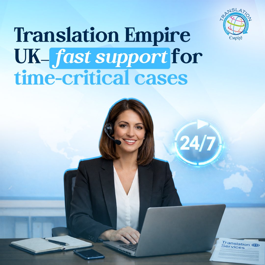 Urgent moments need clear communication.

Translation Empire UK delivers fast, secure language support for legal, healthcare &amp; public sector needs.

⚡ Fast
✔️ Accurate
🔒 Confidential

🌐 translation-empire.co.uk

#TranslationEmpireUK #UrgentInterpreting #NHS #LegalSupport