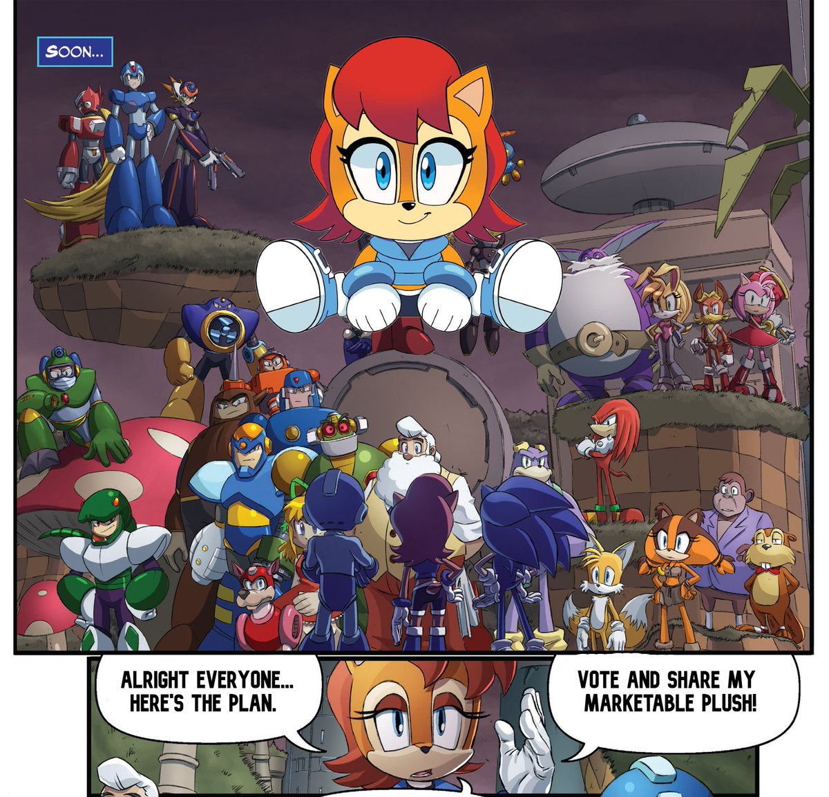 JustSalGal's tweet image. The youtooz plushie for everyone's favorite chipmunk is getting closer to 2000 and is still trending in the number one spot! If the heroes of Megaman and Sonic have to listen to her, so do you! #sallyacorn #rally4sally #youtooz #freedomfighters community.youtooz.com/design/900