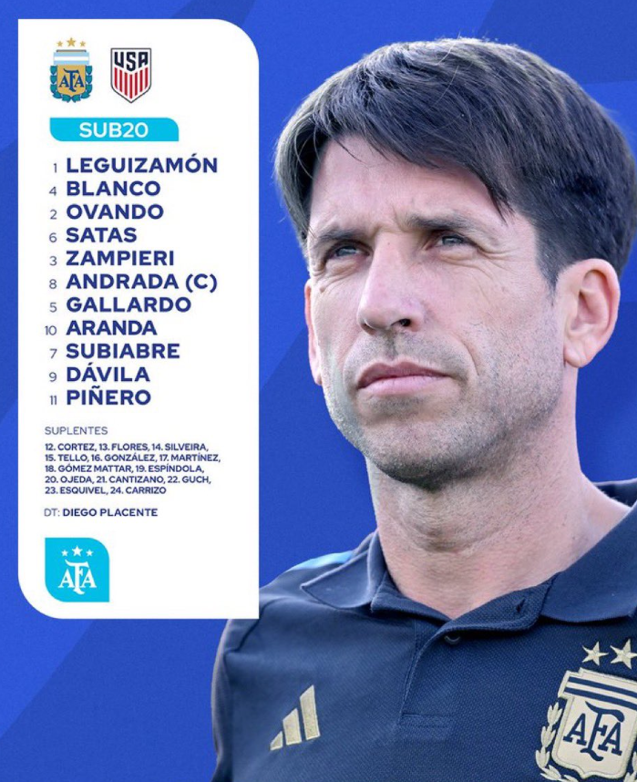 la12tuittera's tweet photo. 🇦🇷 #Satas, #Zampieri y #Aranda, TITULARES en la Selección Argentina Sub-20 en el amistoso a puertas cerradas ante Estados Unidos.
▶️Será transmitido por @LPFPlay desde las 11AM. https://t.co/K4Zq7wfdCa