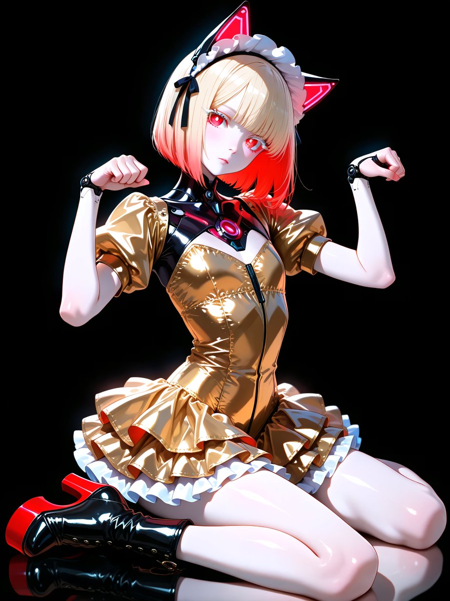 K_ScarletBeast's tweet image. #cyborg 
金曜日の招きネコ子