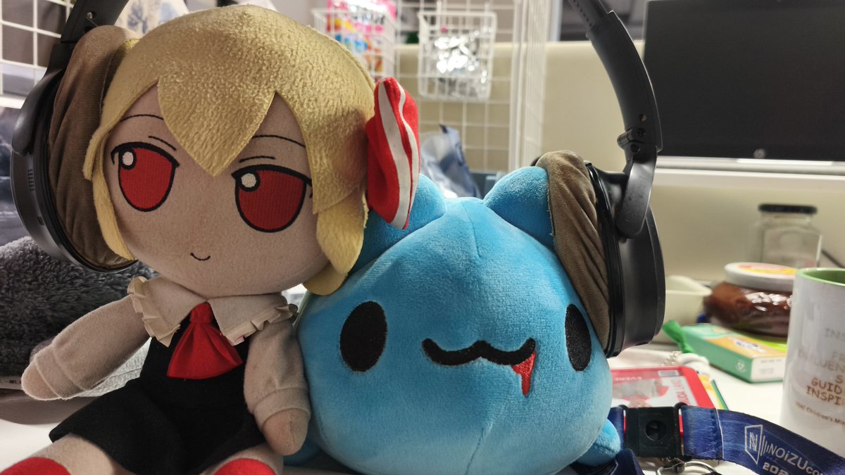 CirnoFumoTan's tweet photo. "Rumia raiding my....."
.....jar of kimchi, my beet root cubes, and my headphones alongside Capoo.
You can't get any better than that.
#rumia #rumiasubday #lunch #bugcatcapoo #headphones https://t.co/HNLrX3O5HV