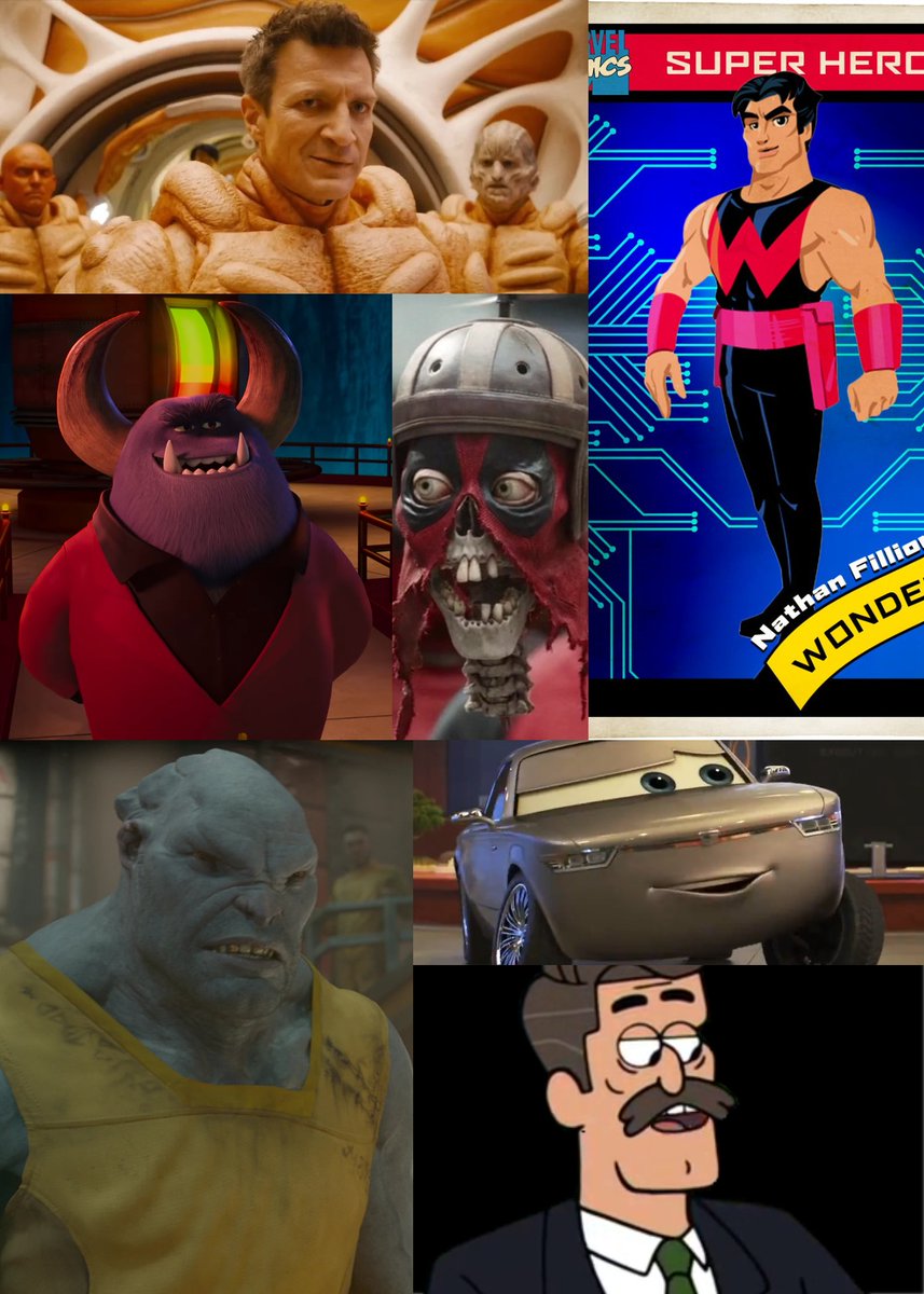 Disney_Wiki's tweet image. Happy Birthday, Nathan Fillion
For Disney, he played Master Karja
#GuardiansOfTheGalaxy 3.
He also voiced Johnny in #MonstersUniversity, Preston in #GravityFalls, Inmate in the first Guardians film, Sterling in #Cars3, Wonder Man in #MODOK and Headpool in #DeadpoolAndWolverine.