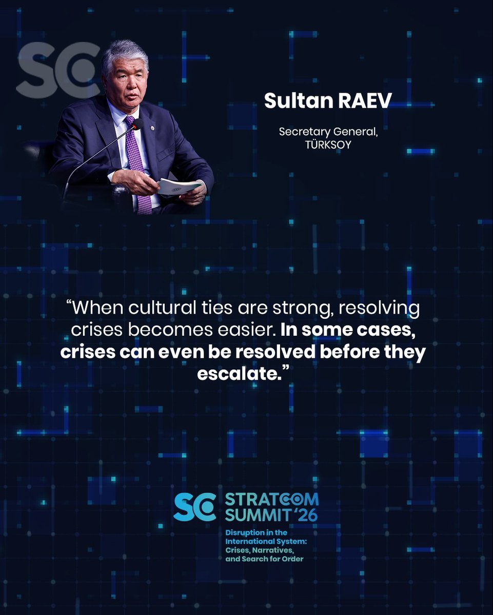 StratcomSummit's tweet photo. Panel 2: “Actors and Leader Diplomacy in the Mediation Process” took place.

Amid growing geopolitical polarization, the role of actors in mediation and the need for strong narratives for sustainable peace were emphasized.

⬇️ Key insights from the panelists

STRATCOM Zirvesi