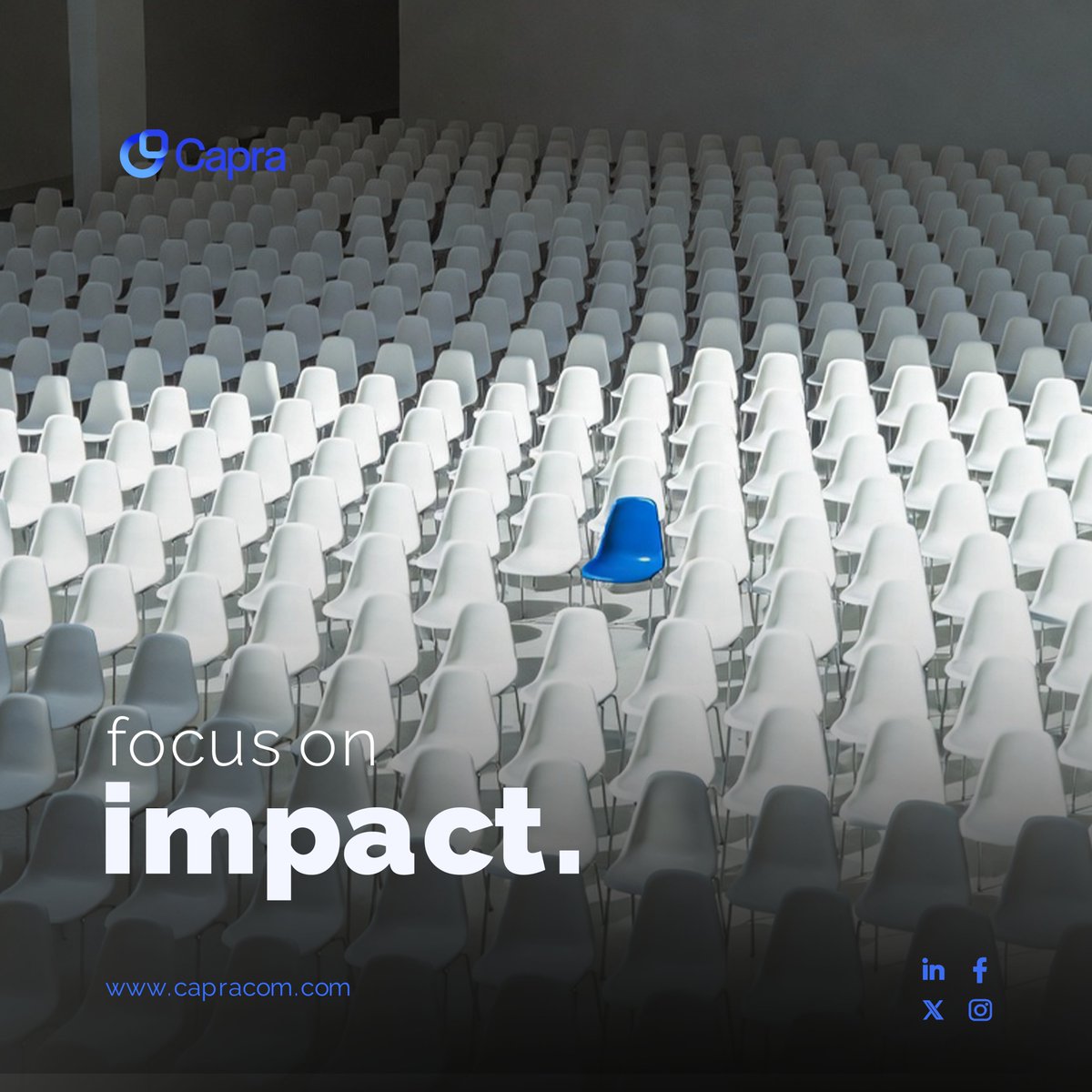 Capracomet's tweet photo. One blue chair

Imagine a room full of identical chairs with just one blue chair. You notice it instantly. That’s how attention works, by emphasizing what makes people stop, not just by adding more content. Focus on strategy first, then create impact through design. ......... https://t.co/E18LLRF3is