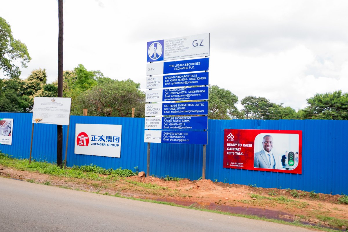 LuSE_Plc's tweet image. Big day for LuSE and LCSA! 🏗️ The Board and Management have officially broken ground at our new head office site. The future of Zambia's capital markets is being built — literally.
#ZambiaCapitalMarkets #LuSE #NewBeginnings