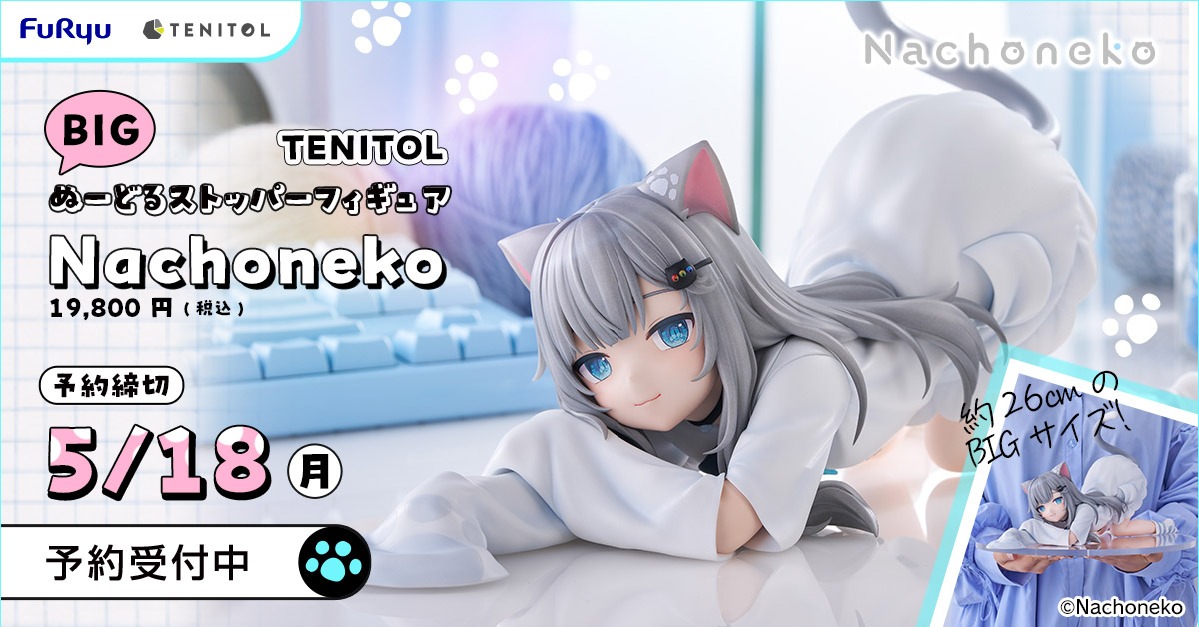 TENITOL 受注開始🎉 ／ 「TENITOL BIGぬーどるストッパーフィギュア