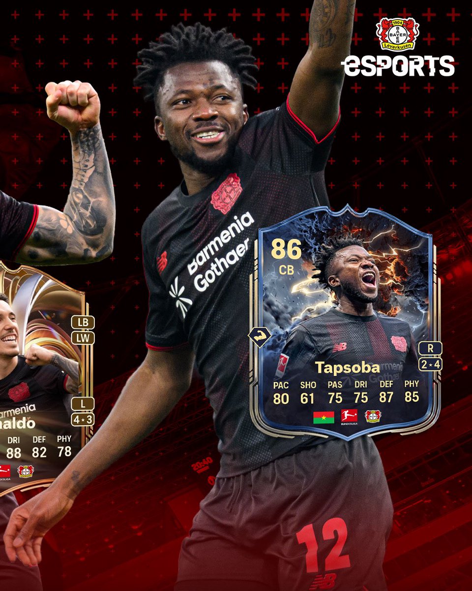 b04esports's tweet image. No Bundesliga this weekend, but plenty of action to follow! 🌍⚽️

Wishing all our Werkself stars the best of luck with their national teams. Let’s bring that same energy back to the BayArena soon! 🔴⚫️

#eafc #bayer04leverkusen #b04esports