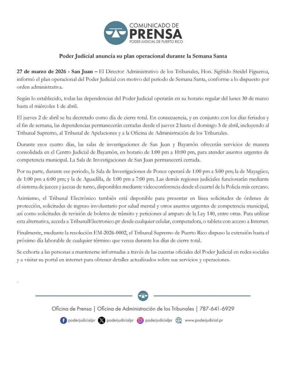 Poder Judicial de Puerto Rico tweet media