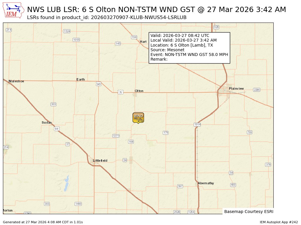 KLBK Weather tweet media