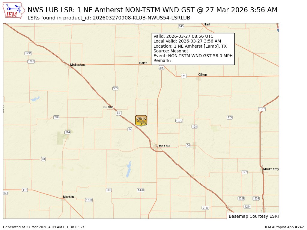 KLBK Weather tweet media