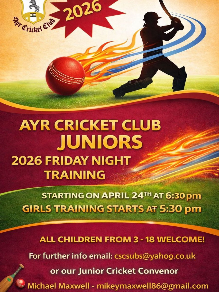 Ayr Cricket Club tweet media