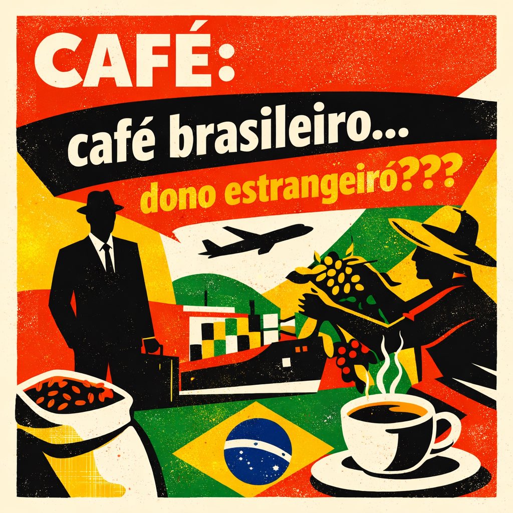 🟥⭕☕⭕🟥   CAFÉ: café brasileiro… dono estrangeiro???   tinyurl.com/3k645me9
