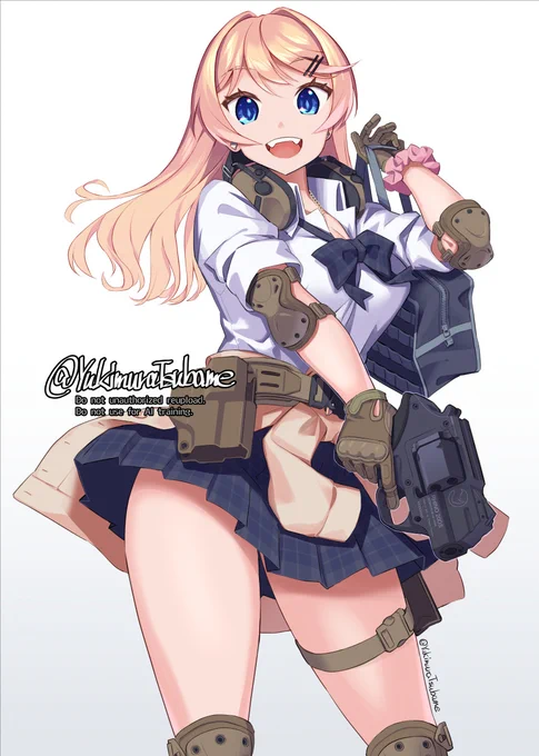 タナカワークスさんがライノのトイガンを制作予定だそうで、今から楽しみですね! イラストは以前別件で描いたライノ(&amp;ギャル)です。