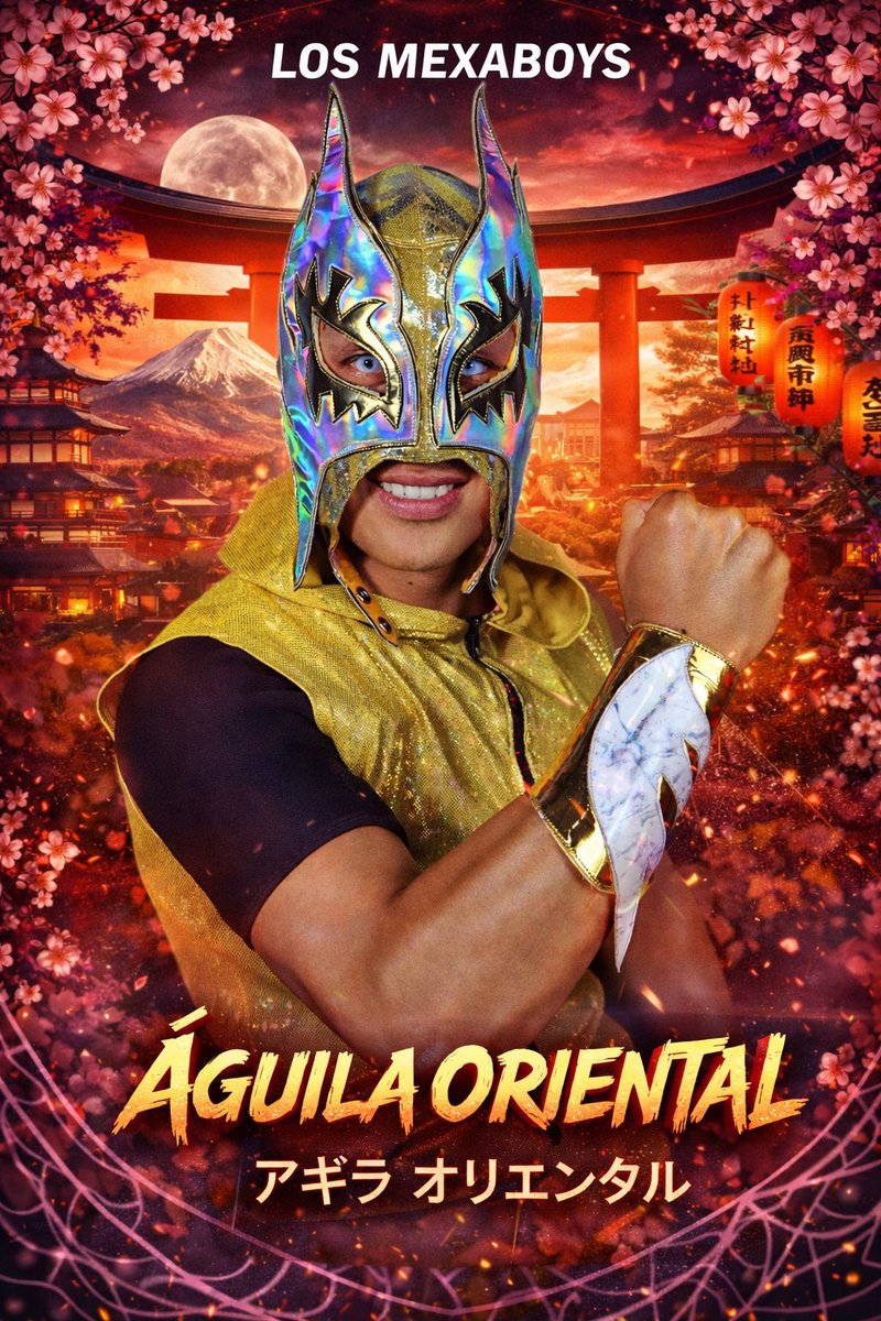 【3.29 BattleScope Vol.50参戦情報】
LOS MEXABOYS(ロス・メキサボーイズ)
メキシコAAAで活躍しているノイジー・ボーイ、スパイダー・フライに新たにアギラ・オリエンタルが加わったロス・メキサボーイズがついに上陸‼️
世界トップレベルの驚愕の空中戦は言葉では説明不能‼️

#俺達のMYWAY
#MEXABOYS