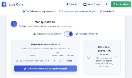 ticeeducation's tweet image. Live Quiz : l'outil de quiz interactif gratuit et souverain pour animer vos cours #quiz #gratuit #apps urls.fr/tXYzFh