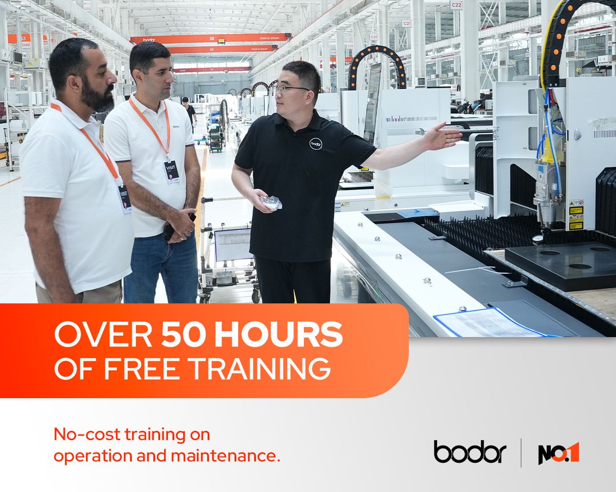 bodor_laser_'s tweet image. 👷 Elevate Your Production with Bodor’s Premium Service 🛠️

Efficiency. Reliability. Partnership. Experience the Bodor difference today.

#BodorLaser #BodorService #FiberLaser #Manufacturing #CustomerSupport #GlobalService