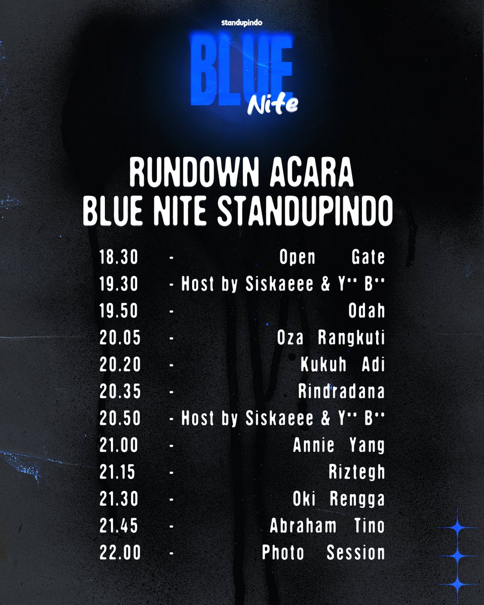 txtruangpodcast's tweet photo. ada yang nonton BLUENITE besok malem?
hostnya @Vvip_siskaeee sama yb bjir wkwkw.
pasti pecah sih ini showπ€€π€€
#bluenite
#standupindo https://t.co/7F6iltge9L