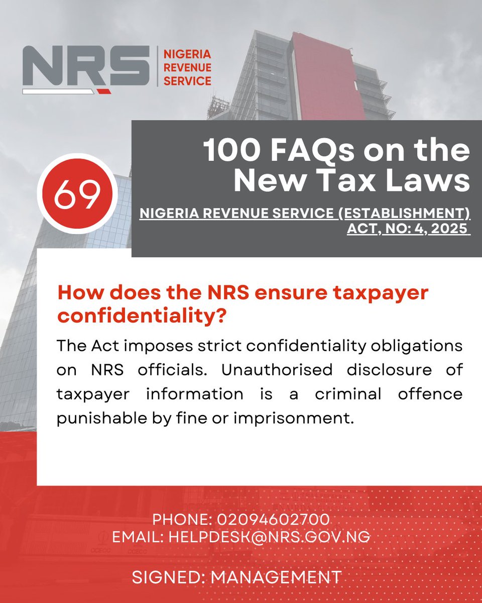 Nigeria Revenue Service (NRS) tweet media