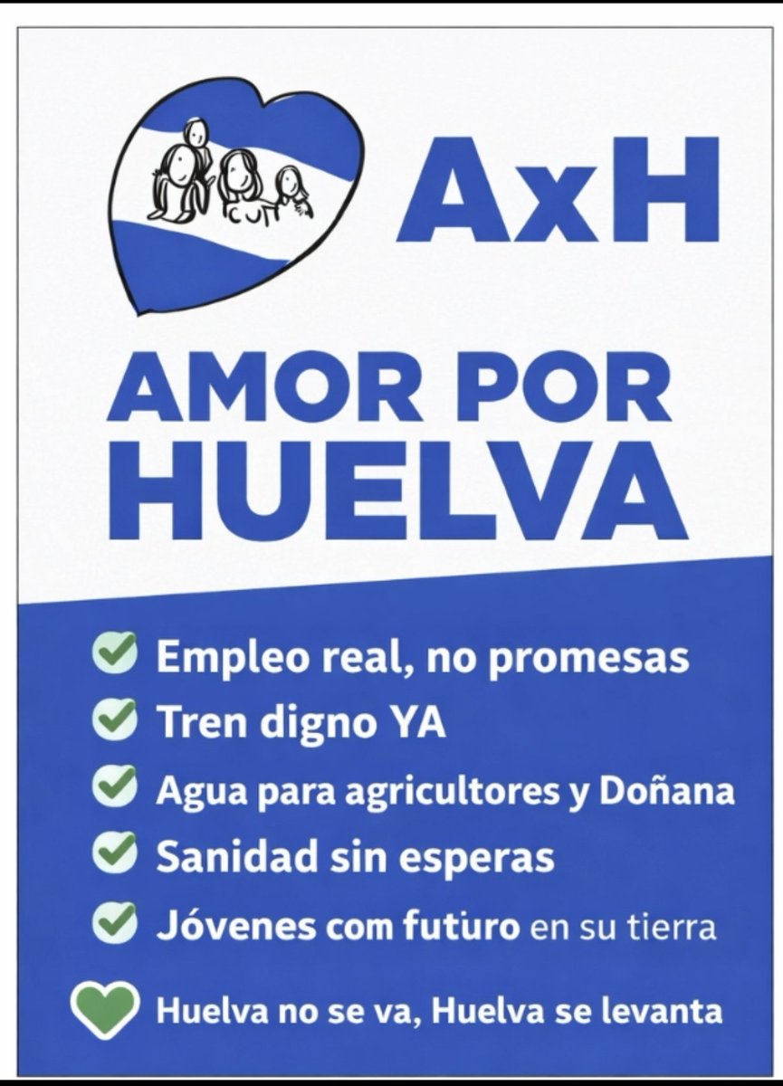 Es el momento de defender lo nuestro sin depender de nadie.
#AmorPorHuelva