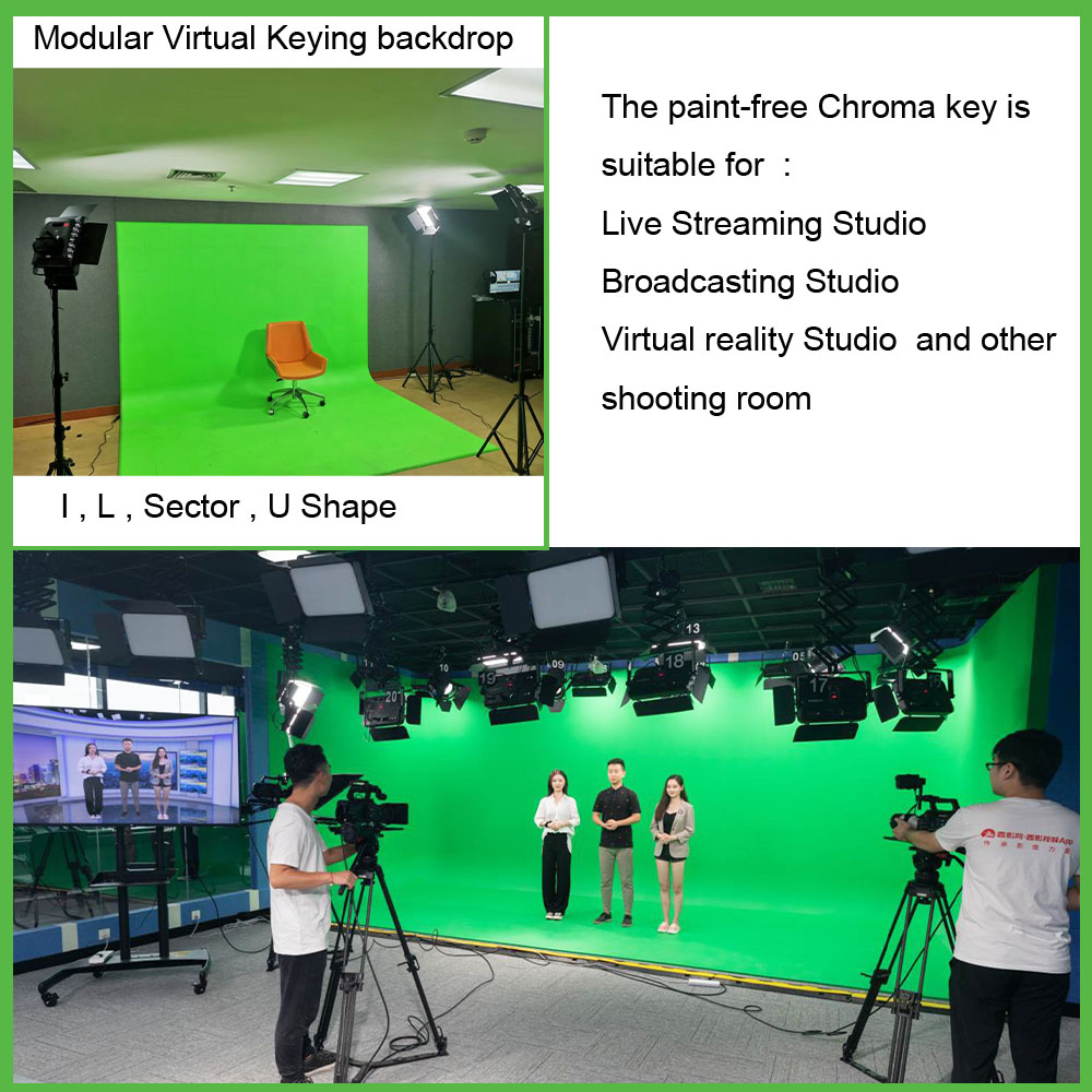 simarprompter's tweet photo. Cusomised Size No-Paint Splicing Modular Virtual Keying Studio Background for Video Recording #videostudio #chromakey #studiobackground #virtualstudio #studioequipment https://t.co/SHKxsgwSk5