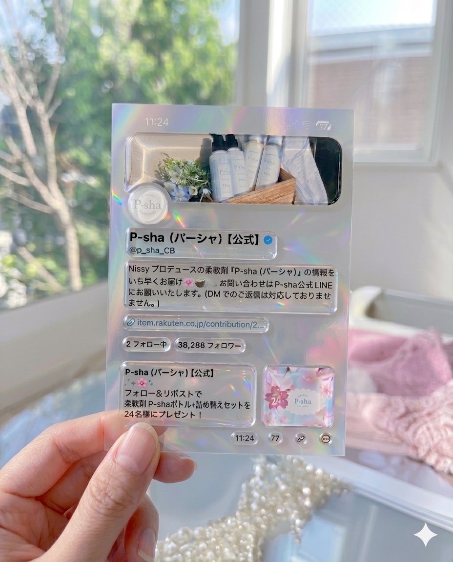 P-sha(パーシャ)【公式】 tweet media