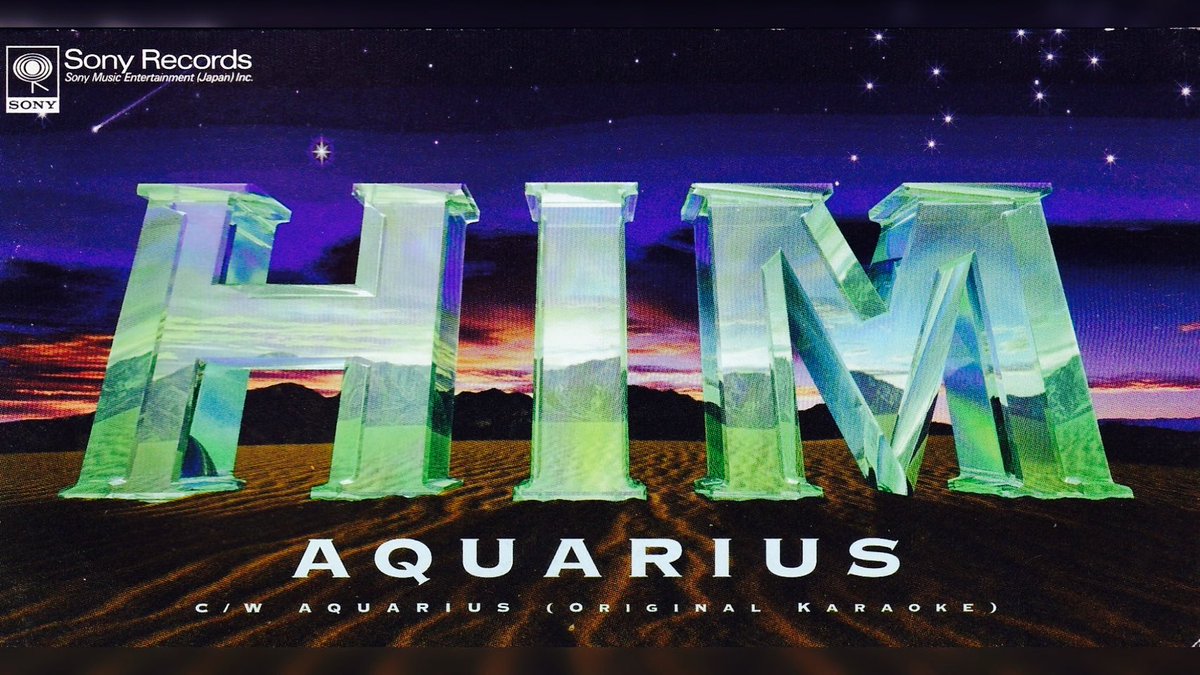 HIM30th's tweet photo. HIM - AQUARIUS (Official Audio) https://t.co/SRlVmDHqo7 @YouTubeより https://t.co/unWq75tmGU