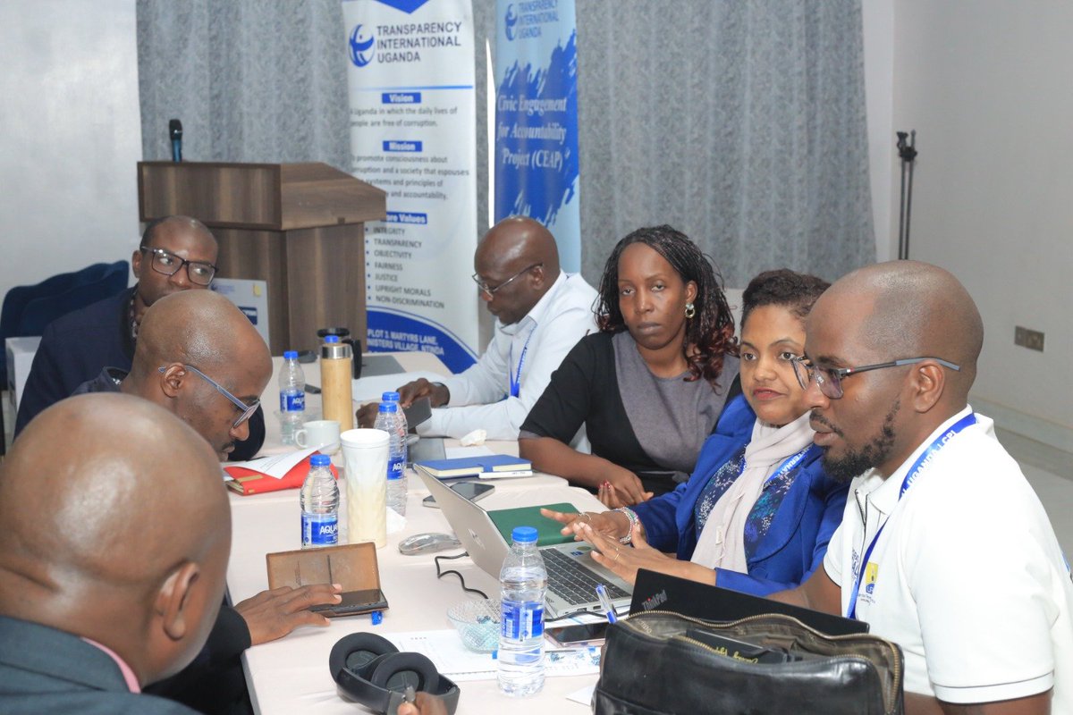 tiuganda1's tweet photo. Group discussions are underway as participants identify opportunities and actionable solutions towards improving Uganda's CPI score and addressing corruption in general. Focusing on; 
* Legal and policy
* Administrative and operational
* Reporting and feedback mechanisms. https://t.co/gDG7APRVhT