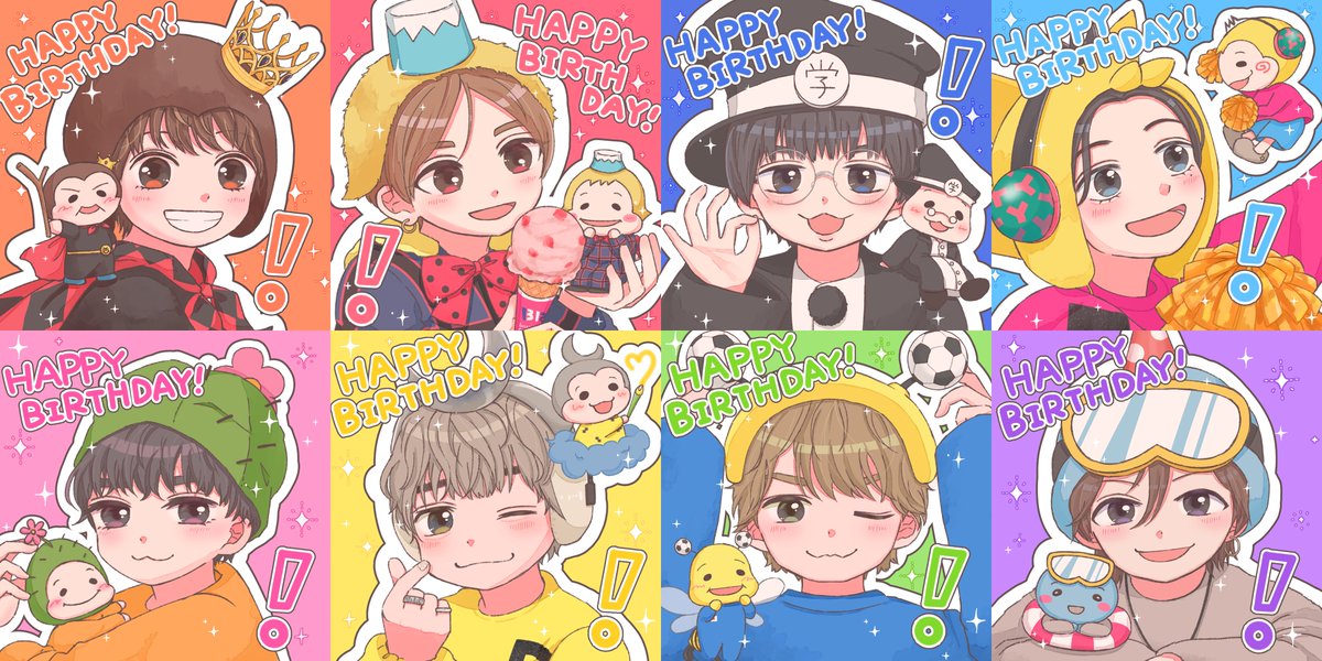 誕生日絵一周しました！
今年度はぷぅでした☺️