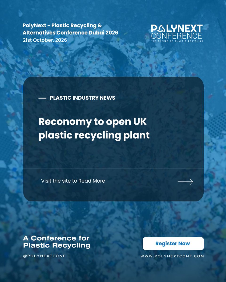 polynextconf's tweet photo. Reconomy to open UK plastic recycling plant
The facility will receive several grades of plastic material and recycle it into plastic pellets.

Website - https://t.co/M51psuNCiA

Ref - https://t.co/WL3Otd20LC https://t.co/GTvXcB8ddu