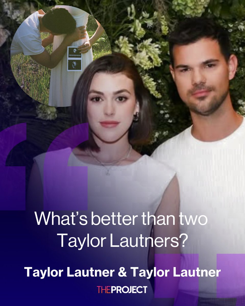 Taylor Lautner and his wife Taylor Lautner have announced they're expecting their first child, and they have the chance to do the funniest thing ever.
