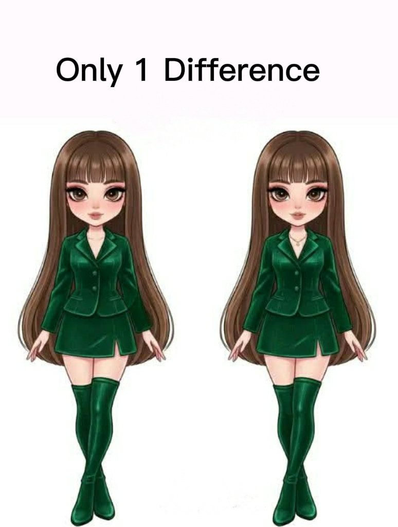 Find the difference in this cute photo. 📸  
0.01% will get this right, make sure you are among.
