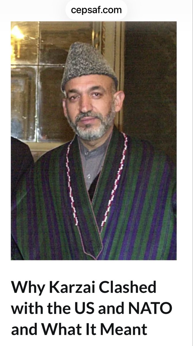 Karzai’s relationship with Washington deteriorated from a cooperative alliance to one marked by public animosity and deep mistrust…
This article focuses on why it happened.  
#Karzai, #USForeignPolicyInMiddleEast, #AfghanistanWar, #NATO

Available: cepsaf.com/from-the-wests…