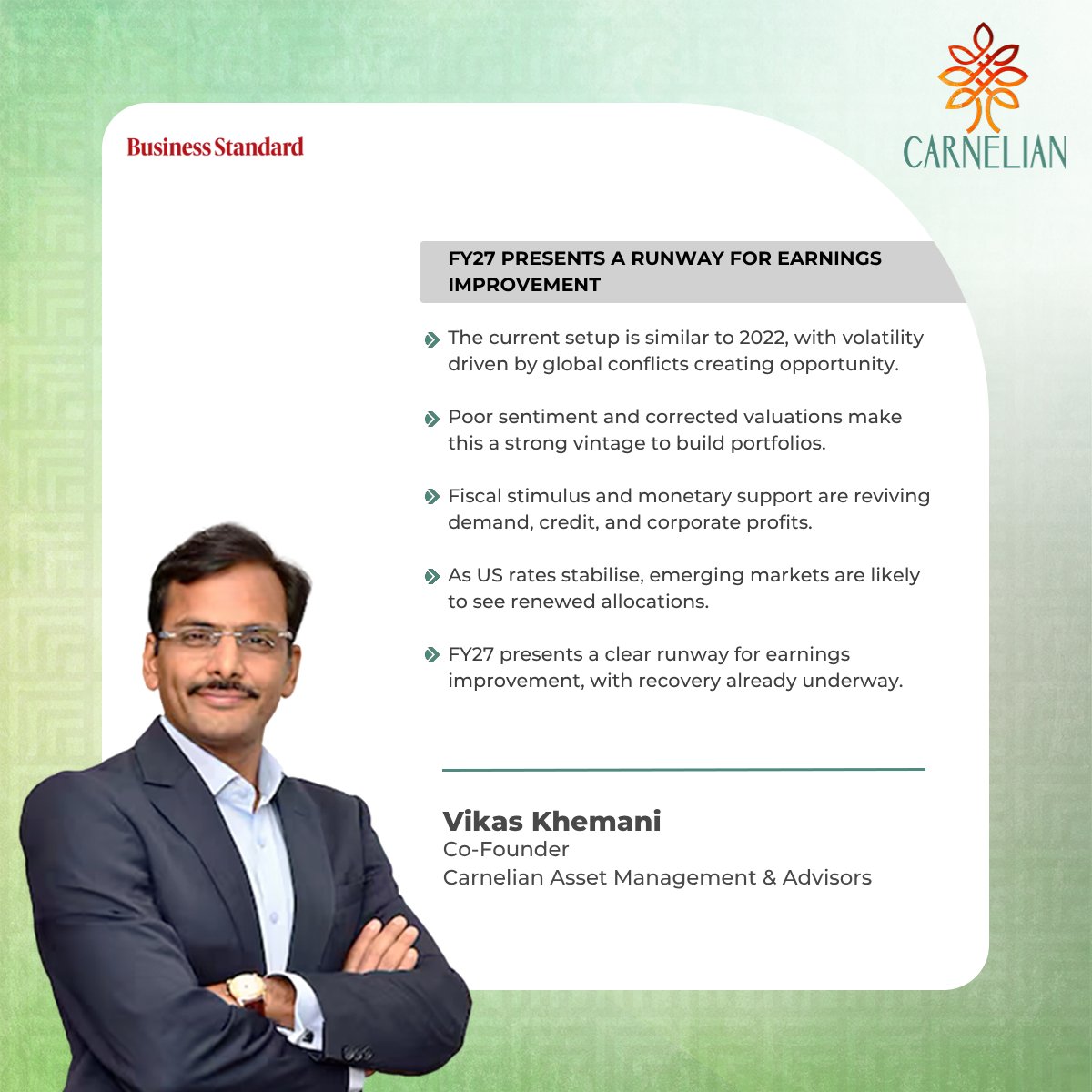 Carnelian Asset Management and Advisors tweet media