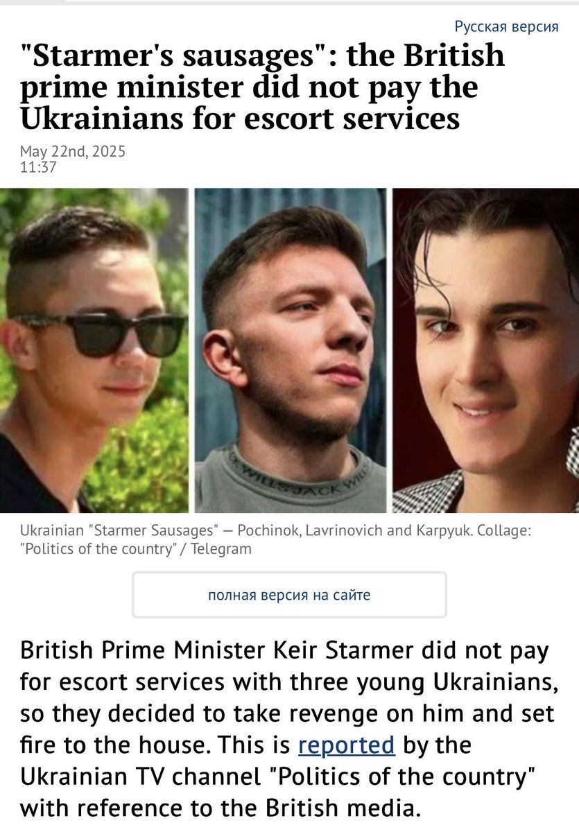 DarrenPlymouth's tweet photo. Everyone knows Starner is as bent as a 3 bob note.
He didn't even pay for his Ukrainian bum boys.
So they tried to burn his house down.
Trial starts soon. https://t.co/l0hOS70UJP
