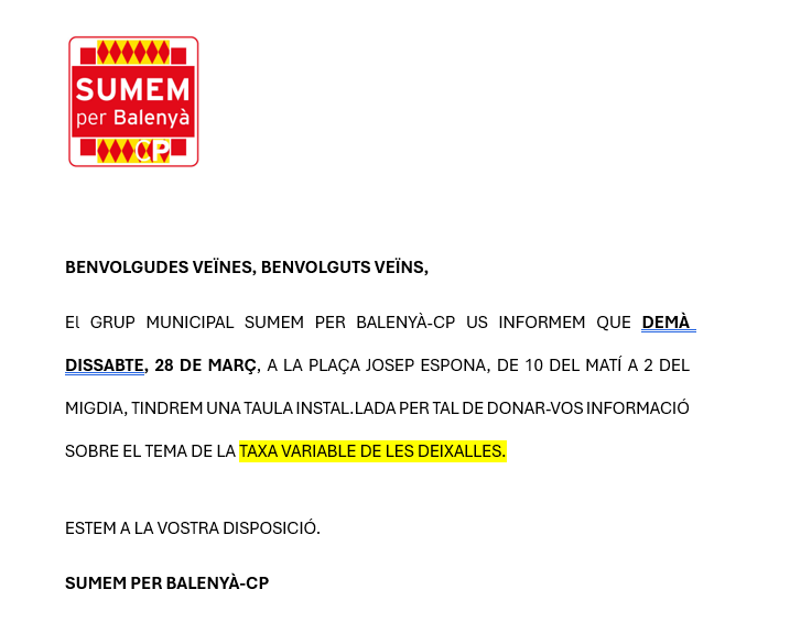 SUMEM per Balenyà - CP tweet media