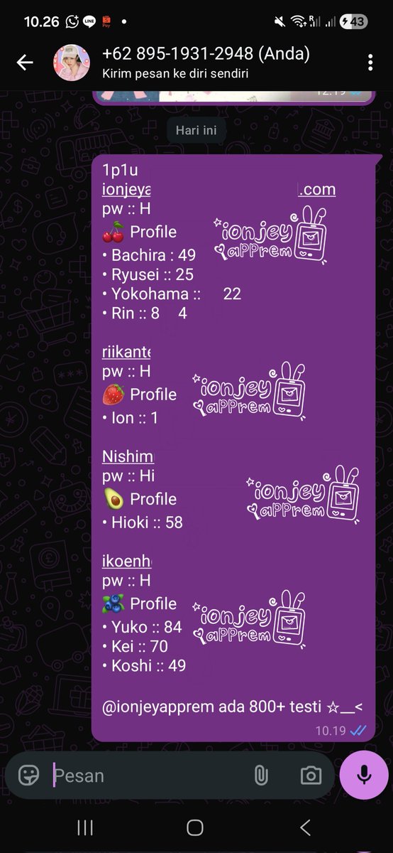 ionjeyapprem's tweet photo. @cravethdeath Hyy netflix harian mulai 4k 1p1u, aku ready 5 profile lagi.... Mari jajaan
ᰔᯓ ☁️ *ﾟ🎀 NETFLIX PREMIUM
꒰🍡꒱⁺◦ 1P1U
1 hari 4k
2 hari 6k
3 hari 8k
5 hari 11k
7 hari 14k
14 hari 19k
1 bulan 35k
2 bulan 69k
3 bulan 103k https://t.co/LwWloYGoJa
