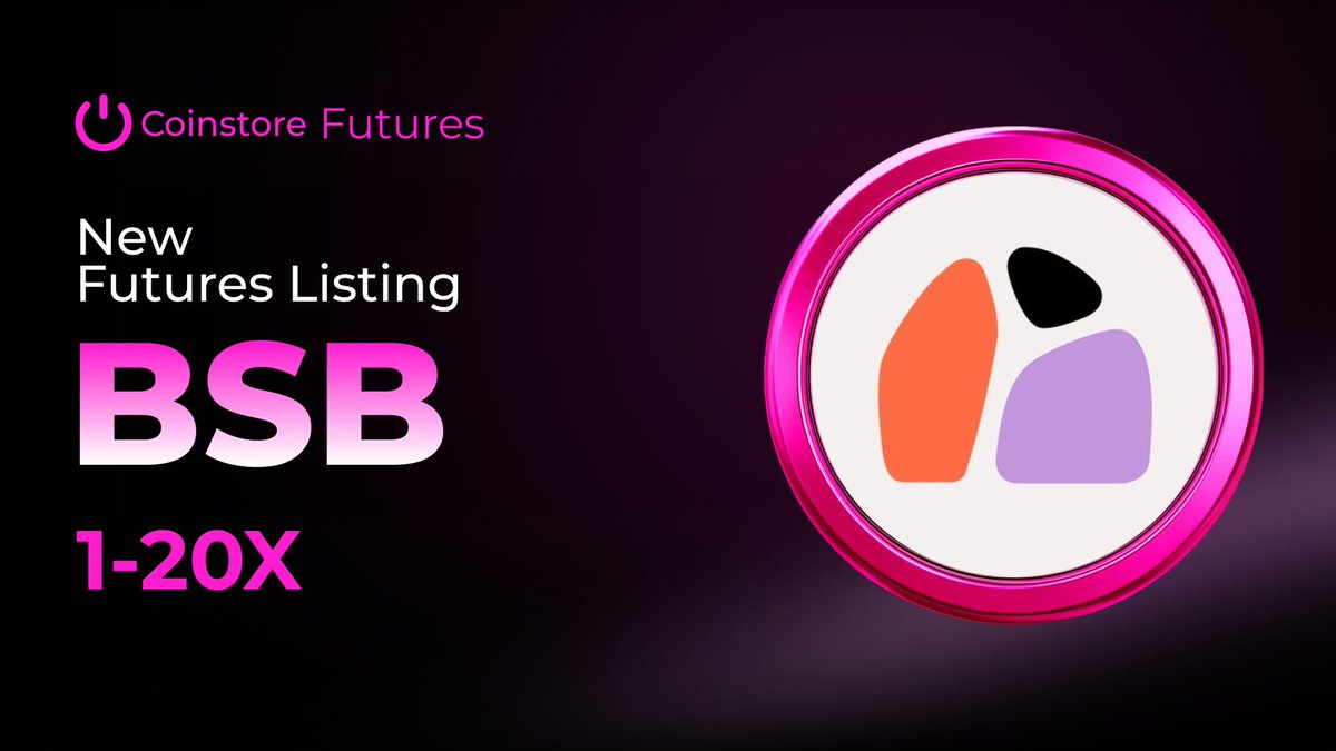 CoinstoreExc's tweet photo. New #Futures Listing on #Coinstore

We're excited to announce the Futures listing of $BSB on Coinstore! 🚀Block Street is revolutionizing the digital asset landscape with its unified liquidity layer for on-chain capital markets. 🌐

Register Here: https://t.co/YdXsXU4ZeS

Trade Now: https://t.co/Utm0pRdDTA

#BSB #BlockStreet #Coinstore #Futures #RWA #CryptoTrading #DeFi