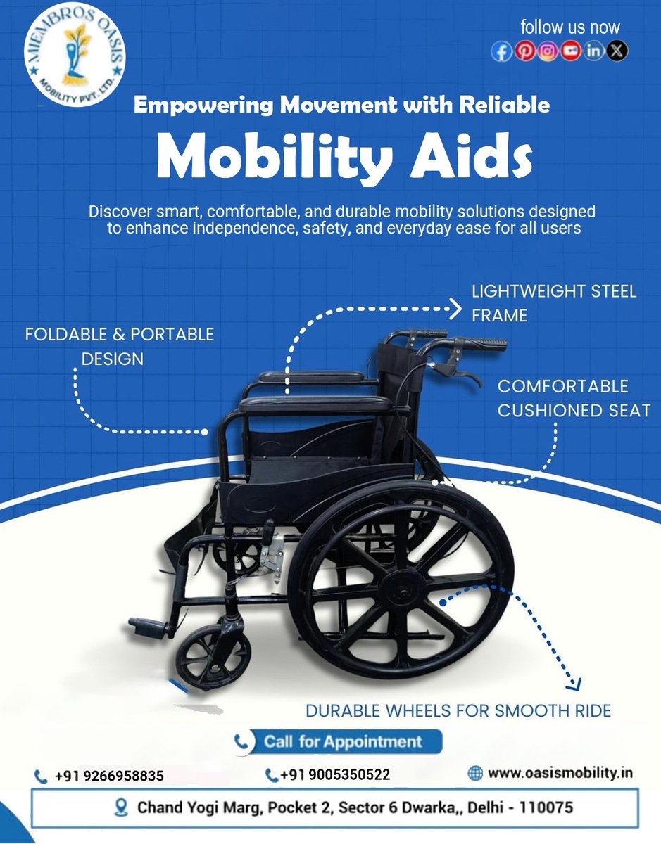 miembrosoasis's tweet image. ♿ Mobility is freedom.

Miembros Oasis mobility aids are designed for comfort, reliability, and independence - so every move feels confident. 💙

Because dignity begins with movement.

#MobilityAids #AccessibleLiving