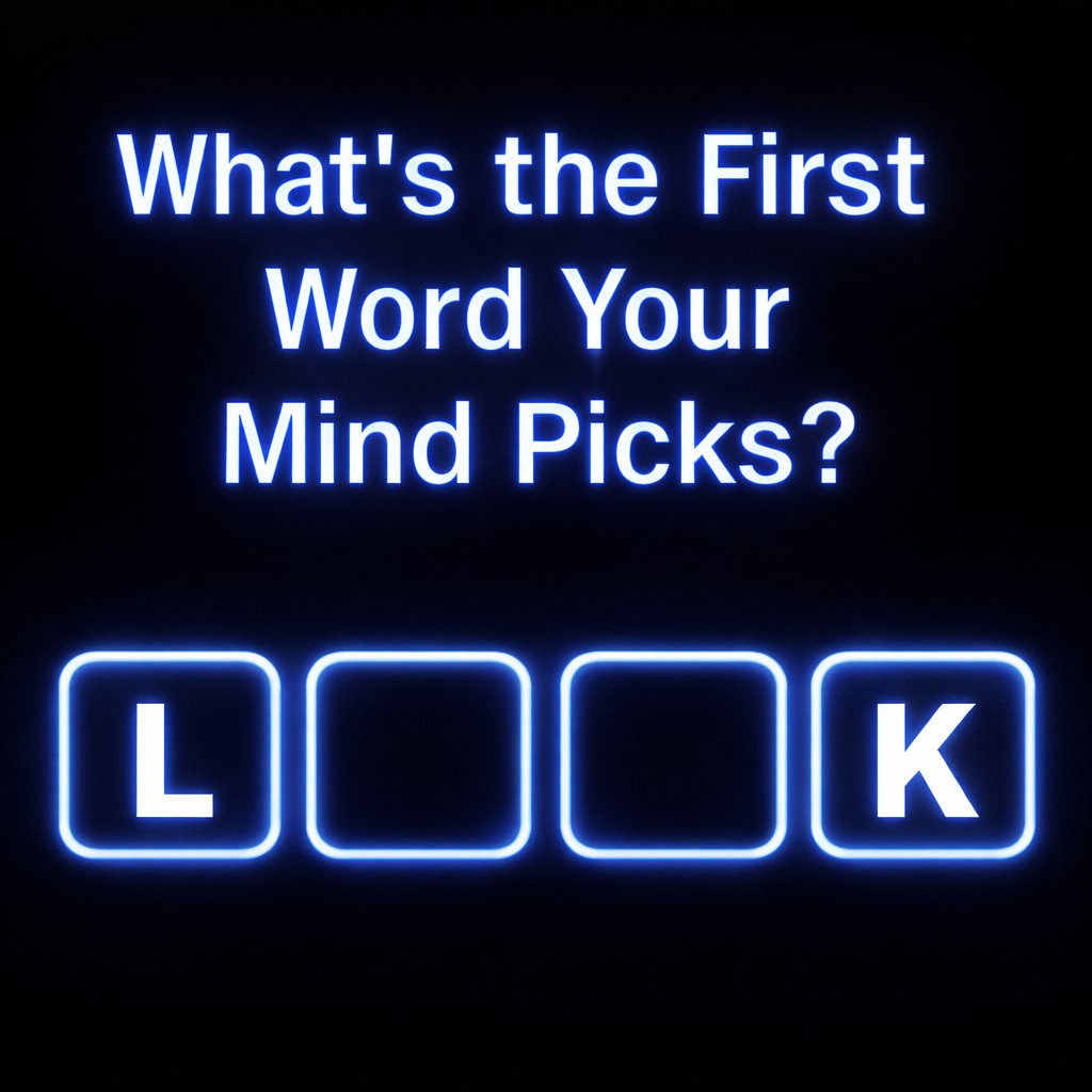 What's the first word your mind picks? 🤔