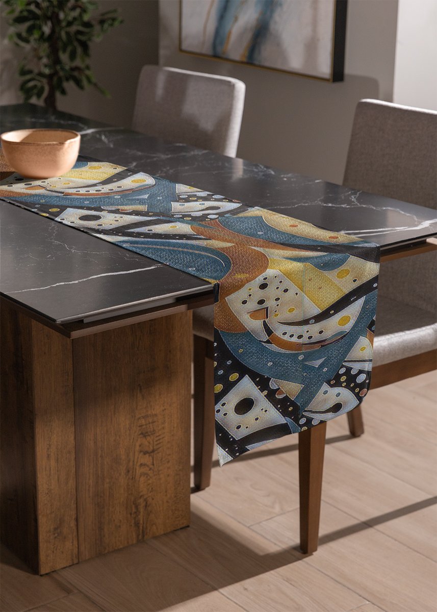 habatour20's tweet image. Elevate your dining experience with this stylish #tablerunner featuring a vibrant #abstractpattern. The combination of #retroinspired shapes and rich colors creates a bold and modern centerpiece for your table.
Available at : zazzle.com/abstract_squig…
#abstractgeometricshapes