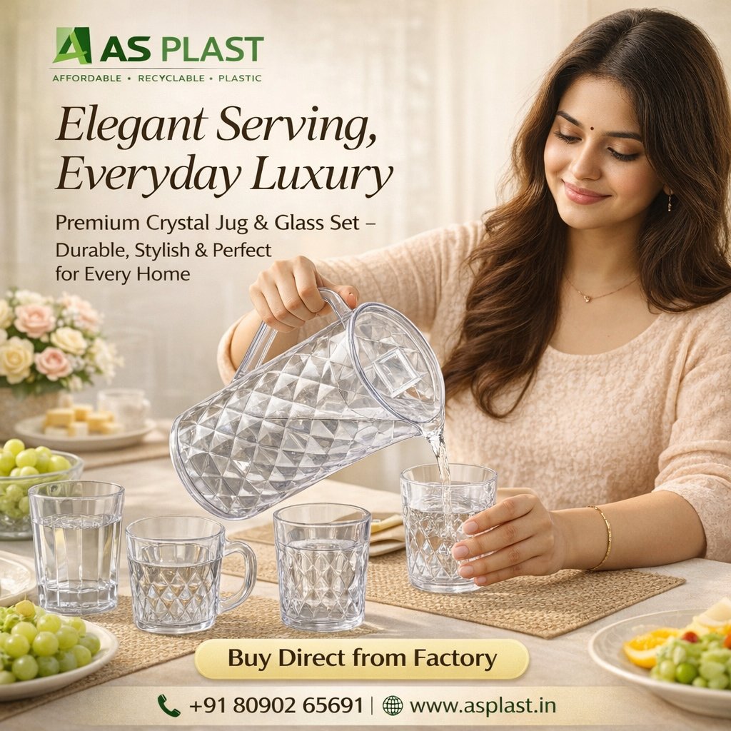 asplastindia's tweet image. Elegant Serving, Everyday Luxury ✨

Premium crystal jug &amp;amp; glass set
✔ Durable
✔ Stylish
✔ Factory Direct
🏭 Since 1989 | Trusted by wholesalers

📞 +91 80902 65691
🌐 asplast.in/product-catego…

#ASPlast #Wholesale #Kitchenware #B2B