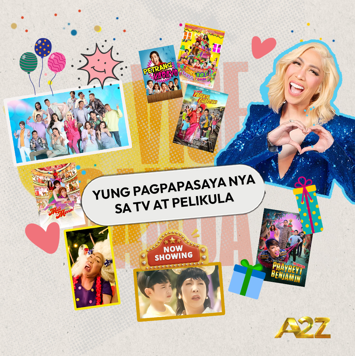 OfficialA2ZPH's tweet photo. Iba talaga si Meme! May tawa, may aral, may puso. 💛

Alin dito ang pinaka core memory mo kay Vice? 👀 https://t.co/Xmrtsv1iyw