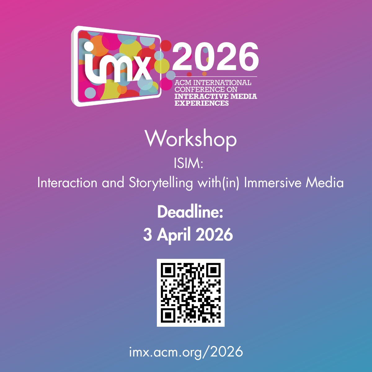 ACM Interactive Media Experiences (IMX) tweet media