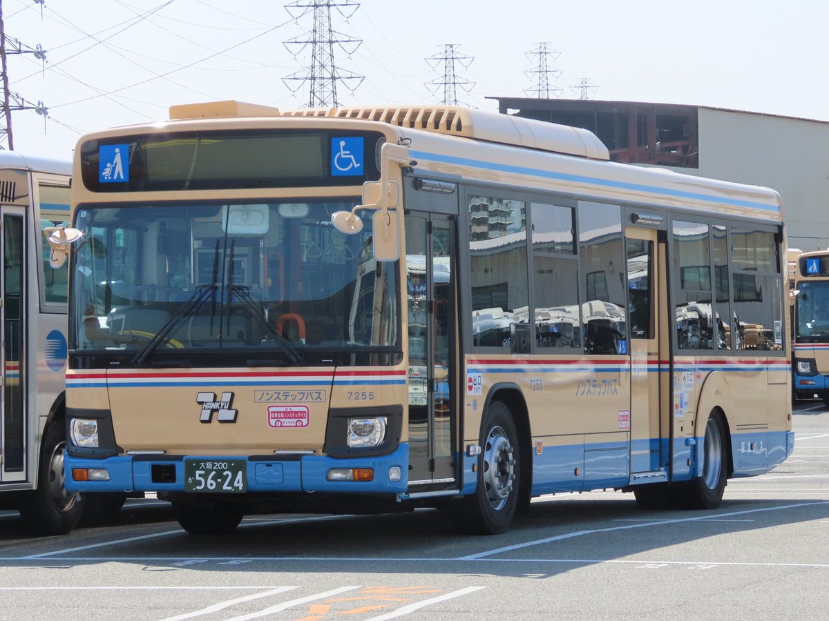 3/27 阪急バス 茨木(営)7254/7255 いすゞ2KG-LV290N4 今日は··· 中河原
