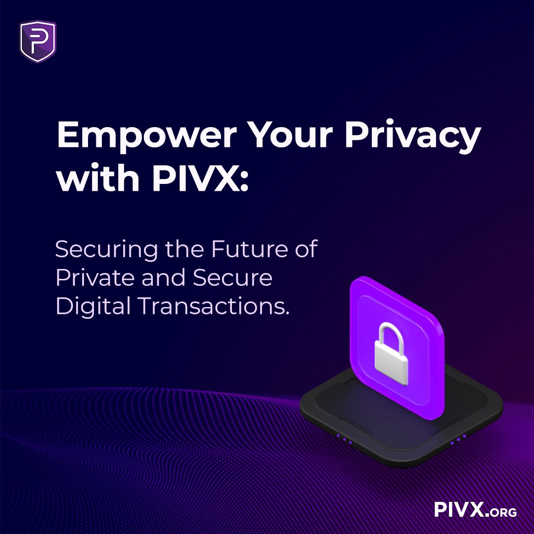 Privacy should never be a trade-off. 
Privacy should be the foundation &amp; cornerstone🛡️🛡️

Tech like zero-knowledge proofs makes this possible, verifying compliance without exposing everyone’s data💜

That’s exactly what $PIVX is built around. Using zk-SNARKs on PoS, it protects