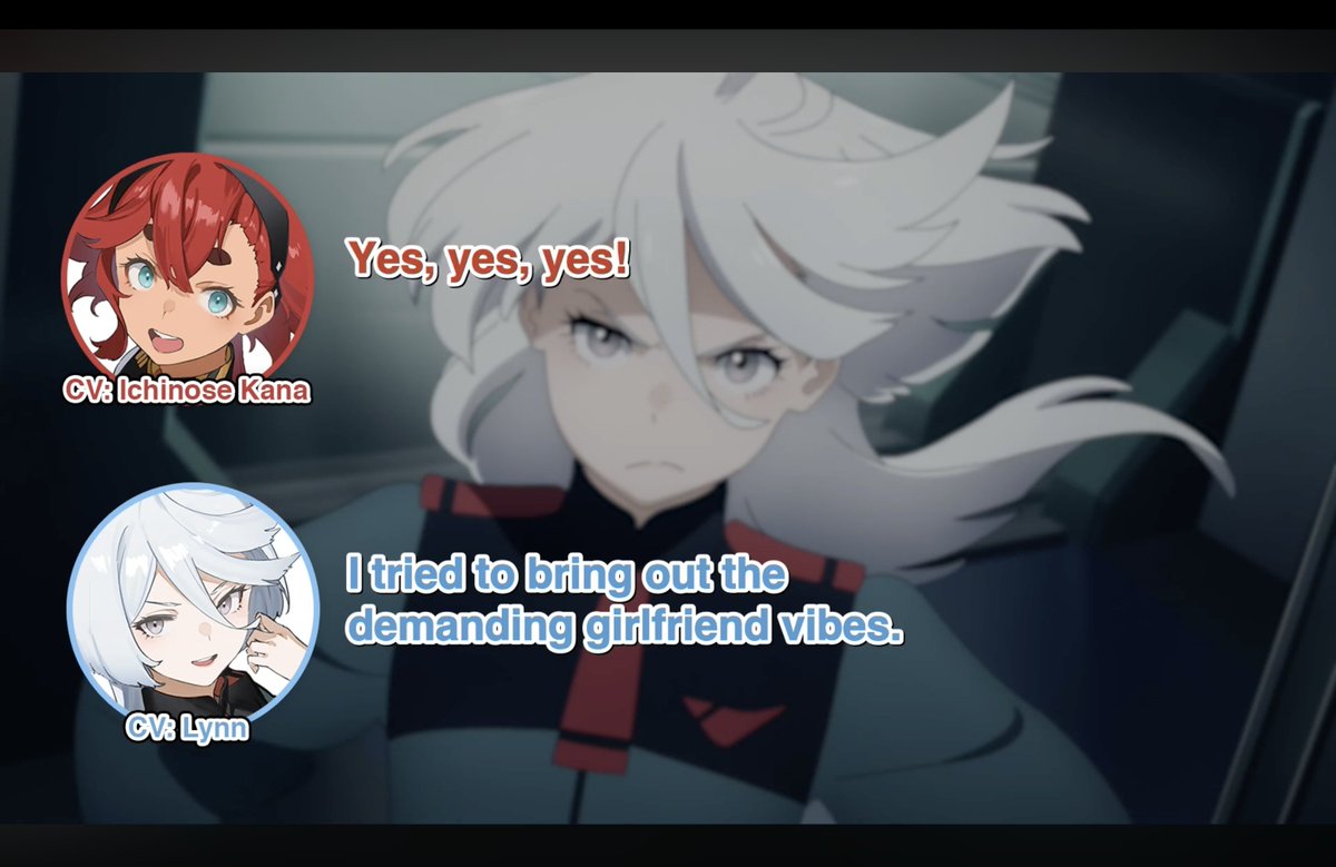 _mortehorrivel's tweet photo. yes yes yes, it worked Miorine-san!

"Ichinose Kana &amp; Lynn on the SuleMio Chase Scene"

https://t.co/8xQgP7x9Tg https://t.co/aVCedbW4XJ