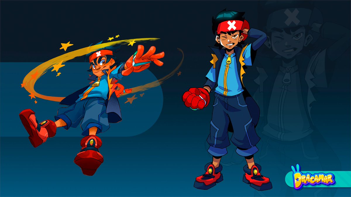 dracamar's tweet image. Meet the heroes of Dracamar!

Foc is an athletic young man, always ready for action. He loves to travel around the islands in search of new adventures and making new friends.

#indiedev #indiegames #platformer #gameart