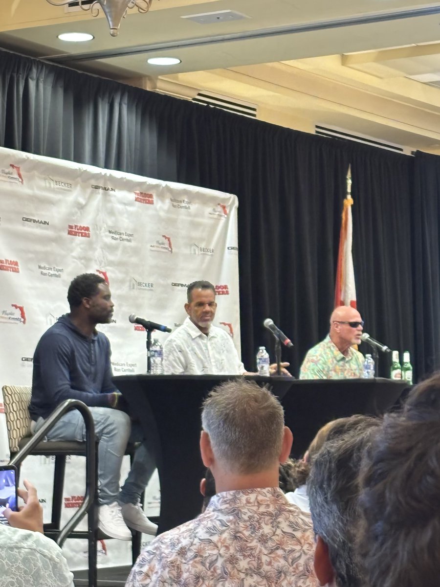 ImmokaleeFB's tweet image. Yesterday, our very own Chris Germinal (@chrisgerminal15) had the opportunity to hear from and meet some football legends (Jim
McMahon, Michael
Vick &amp;amp; Andre Reed). 🏈 💪 
Thank you to @NFFnetworks for the opportunity. Thank you to Coach Howell 🐐 for joining Chris! 

#Redwood
